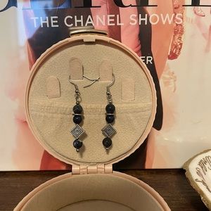 Handmade sodalite earrings!